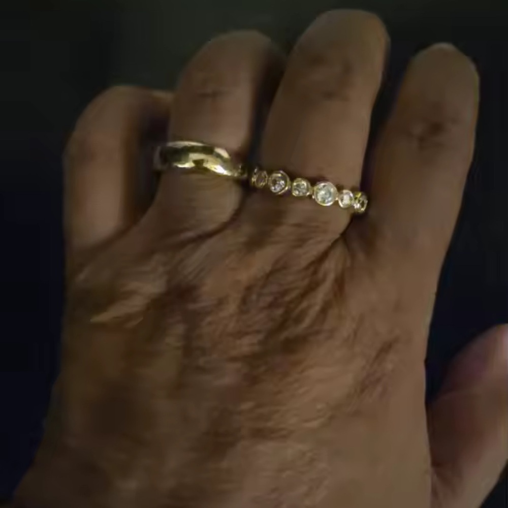 Celeste Gold Bezel Diamond Ring - Picture 5 of 12